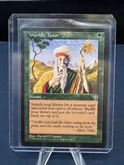 MTG - Magic The Gathering - Worldly Tutor - Mirage - NP/NM! - Image 3