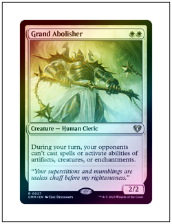 1x Grand Abolisher, Foil, Commander Masters, Magic MTG NM - Image 1