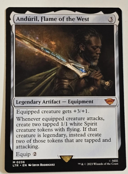 MTG Anduril, Flame of the West - Lord of the Rings 236 Near Mint - Image 1