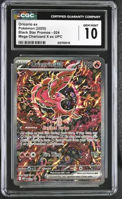 Oricorio ex 2025 Pokemon Black Star Promos CGC 10 #024 - Image 1