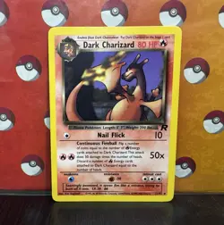 Pokemon Dark Charizard 21/82 Team Rocket Rare WOTC 2000 Vintage Non-Holo - Image 1