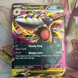 Pokemon TCG Mega Sharpedo Ex #061/094 Double Rare Phantasmal Flames Near Mint - Image 1