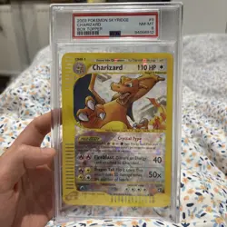 2003 POKEMON SKYRIDGE BOX TOPPER #9 CHARIZARD PSA 8 - Image 1