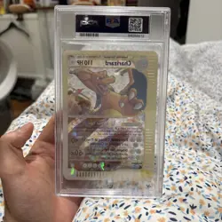 2003 POKEMON SKYRIDGE BOX TOPPER #9 CHARIZARD PSA 8 - Image 2