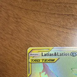 Pokemon Latias & Latios GX TAG TEAM Full Art Secret Rare Holo 190/181 Team Up - Image 4