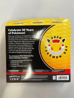 Pokemon Day 2026 Collection English Sealed Promo Pikachu 30th Anniversary OVP - Image 2