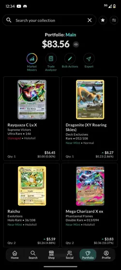 Pokemon Card Lot - Rayquaza C Lv.X, Dragonite, Raichu, Mega Charizard X ex - Image 1