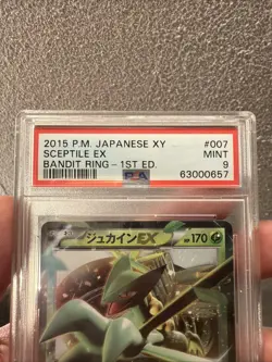 Pokemon PSA 9 Sceptile Ex #007 XY Bandit Ring 1st Edition 2015 Japanese - Image 4