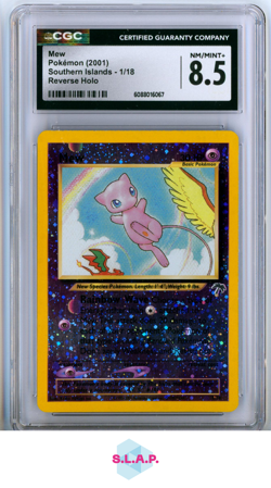MEW SOUTHERN ISLANDS REVERSE HOLO 1/18 POKEMON CGC 8 - Image 1