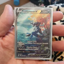 Hisuian Samurott V GG51/GG70 Crown Zenith: Galarian Gallery Holo Pokemon Mint - Image 3