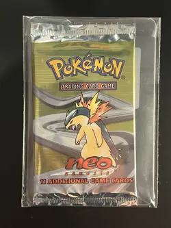 Pokemon TCG Neo Genesis Unlimited Booster Pack, New, Sealed - Image 1