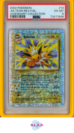 JOLTEON-REV.FOIL LEGENDARY COLLECTION POKEMON LEGENDARY COLLECTION 2002 14 PSA 6 - Image 1