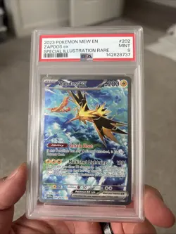 PSA 9 2023 Pokemon Zapdos EX SV 151 Special Illustration Rare 202/165 - Image 1