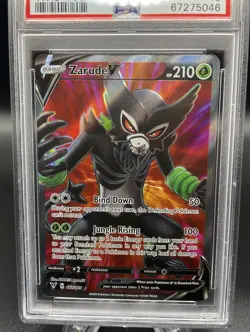 2020 Pokemon SWSH Vivid Voltage Zarude V Full Art #167 PSA 10 GEM MT - Image 3