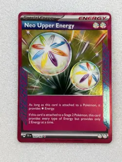 Pokemon Neo Upper Energy 162/162 SV05: Temporal Forces Ace SPEC Holo - Image 1