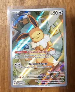 💎Pokemon TCG Eevee 173 Pokemon Center Exclusive Stamp Black Star PC Promo NM - Image 1