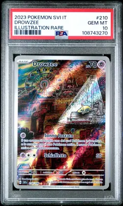 Pokemon PSA 10 Drowzee #210 SVI IT Special Illustration Rare 2023 Italiano - Image 2