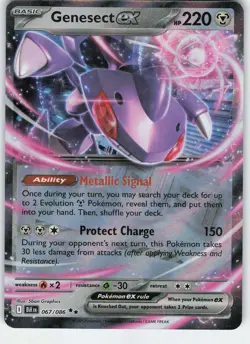 Genesect ex 067/086 Double Rare Holo SV: Black Bolt NM Pokemon - Image 1