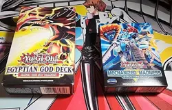 Yugioh! Structure Deck New Sealed Box Lot Of 2; Mechanized Madness + Slifer God - Image 1