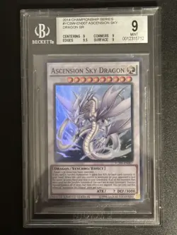 BGS 9 Ascension Sky Dragon YCSW-EN007 Super Rare Mint Yu-Gi-Oh! YCS Prize Card - Image 1