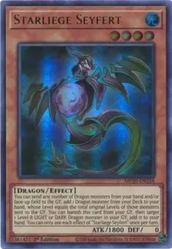 Yugioh! LP Starliege Seyfert - MP20-EN158 - Ultra Rare - 1st Edition Lightly Pla - Image 1