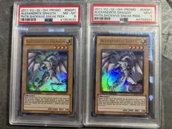 POP 1! Alexandrite Dragon PSA 9 & 8 PHSW-ENSP1 Ultra Rare Limited Edition YuGiOh - Image 1