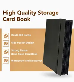 360 CARDS Trading Card Binder Premium 9 Pocket Trading Card Album Folder UK - Image 3