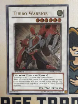 Turbo Warrior CSOC-EN038 Ultimate Rare 1st Edition Yu-Gi-Oh! LP EURO - Image 3