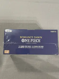 One Piece Op01 Romance Dawn booster box white bottom - Image 5