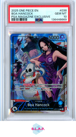BOA HANCOCK PSA MAGAZINE EXCLUSIVE ONE PIECE PROMOS 2025 038 PSA 10 - Image 1