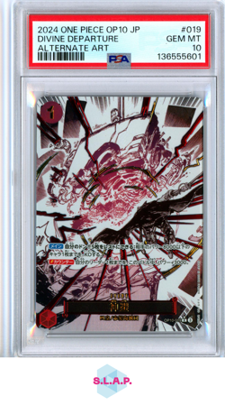 DIVINE DEPARTURE ALTERNATE ART ONE PIECE JAP OP10-ROYAL BLOOD 2024 019 PSA 10 - Image 1