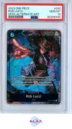 ROB LUCCI ALTERNATE ART ONE PIECE OP03-PILLARS OF STRENGTH 2023 092 PSA 10 - Image 1