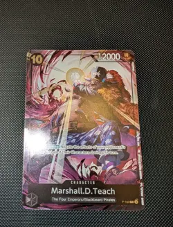Marshall D Teach Promo P-100 ONE PIECE Event Pack 8 - English Blackbeard - Image 1