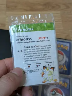 Pokemon TCG Meowth Black Star Promo Holo SEALED Rare Pokemon Card - Image 2