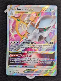 Arceus VSTAR - 123/172 - Pokemon Brilliant Stars Sword Shield Ultra Rare Card NM - Image 1