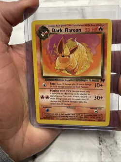 Dark Flareon Pokemon TCG 35/82 Team Rocket Non-Holo Uncommon Vintage Card Vtg NM - Image 1