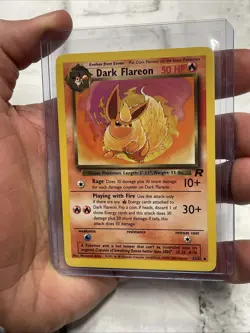 Dark Flareon Pokemon TCG 35/82 Team Rocket Non-Holo Uncommon Vintage Card Vtg NM - Image 2