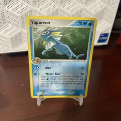 Pokemon TCG English Card Pop Series 3 Vaporeon 6/17 Holo Rare - Image 1