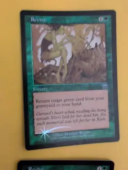 Revive x2 Sorcery Mercadian Masques. FOIL. Magic the Gathering Card. - Image 2