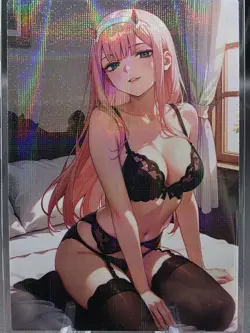 Zero Two Darling In The Franxx Anime Waifu Card Doujin ACG Goddess Holo - Image 1