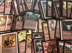 MTG Red Old Frame Lot 200 Cards 1995-2003 English Vintage Bulk Collection - Image 1