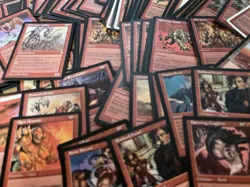 MTG Red Old Frame Lot 200 Cards 1995-2003 English Vintage Bulk Collection - Image 2