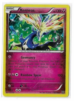 Xerneas 96/146 Cracked Ice Holo Rare XY Base Set Deck Pokemon TCG Card LP - Image 1