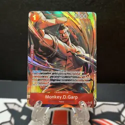 Monkey D. Garp Alt Art OP13-016 - One Piece English Card-Carrying on His Will NM - Image 1