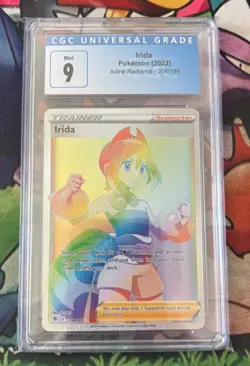 Irida (Secret) 204/189 Pokemon Astral Radiance Rainbow Card CGC 9 - Image 1