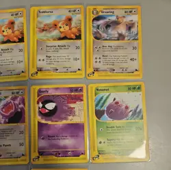 Pokemon Skyridge Set Bundle Vintage Cards Ursaring Dunsparce Gastly - Image 3