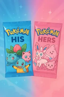 Cute And Cool Pokemon Card HIS and HER Packs! 20 Cards, Guaranteed Ex/Gx/V! - Image 1