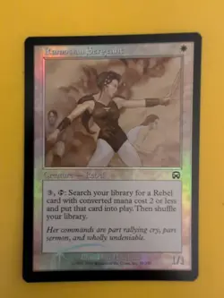 Ramosian Sergeant Rebel Mercadian Masques. FOIL. Magic the Gathering Card. - Image 1