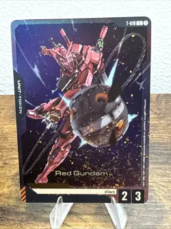 Gundam Card Game - Red Gundam - FOIL T-018 unit token - Image 1