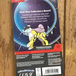 Pokemon Raikou Blister Pack with Foil Promo Card, Coin & 2 Booster Packs - Image 5